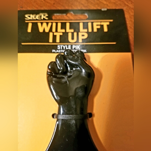 Black Fist Afro Pick - Picture 2 of 2